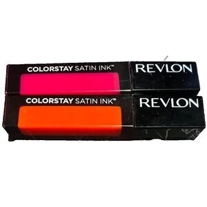 Revlon ColorStay Satin Ink Liquid Lipstick, Seal the Deal & Smokin' Hot 0.17oz